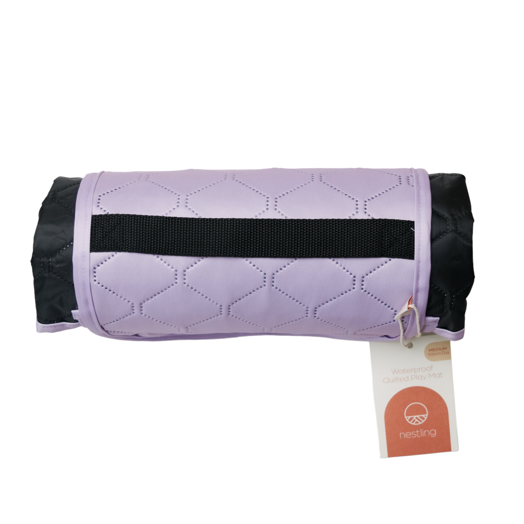 Medium Waterproof Quilted Play Mat - Lilac - 100cm