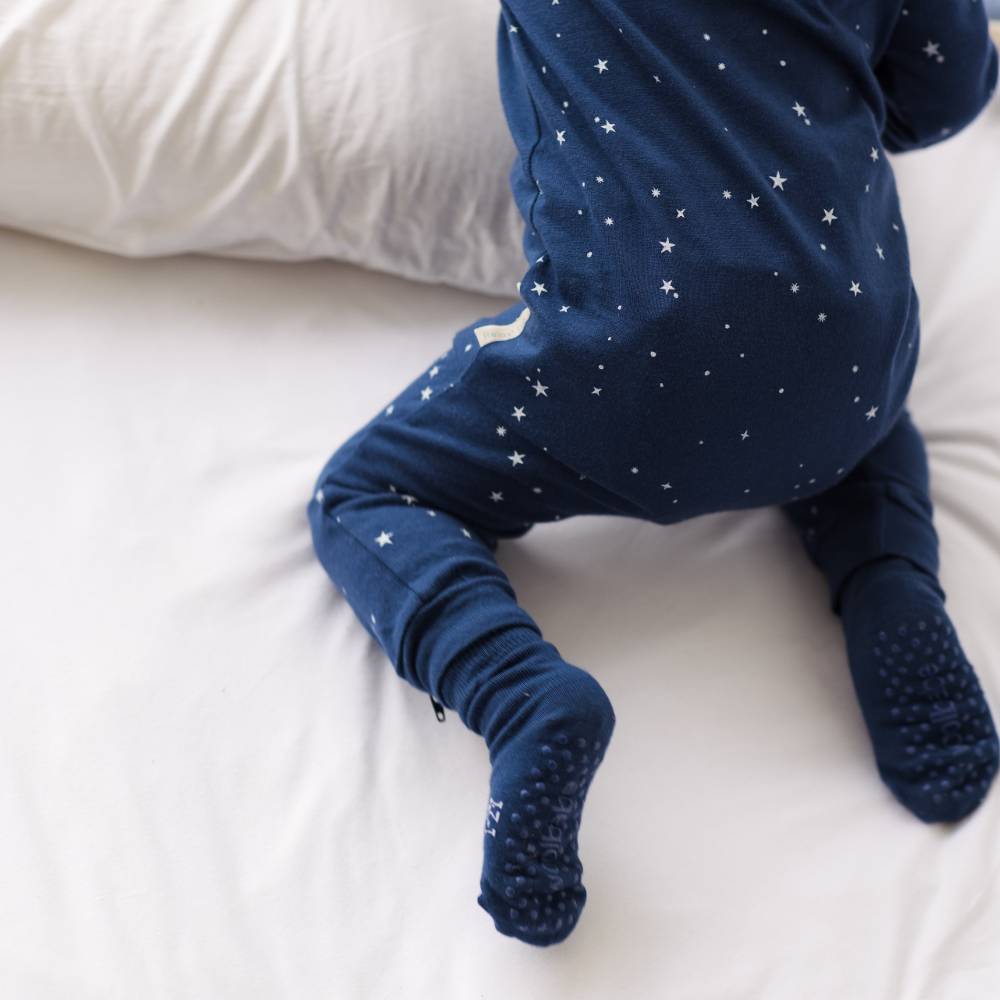 Woolbabe Merino & Organic Cotton Sleepy Socks - Midnight