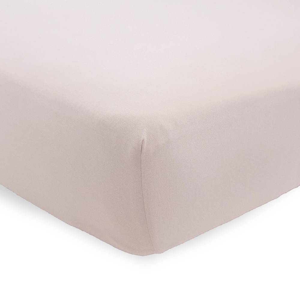 Little Unicorn Stretch Knit Fitted Cot Sheet - Soft Blush