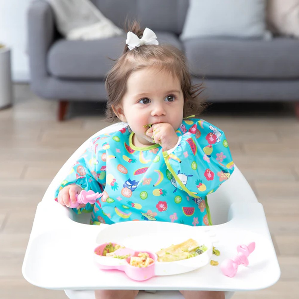 Bumkins Waterproof Sleeved Bib - Hello Kitty Fruit Punch