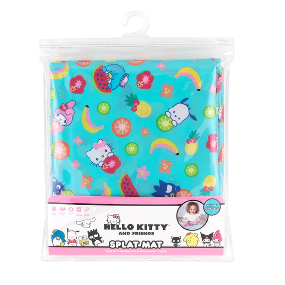 Bumkins Waterproof Splat Mat - Hello Kitty Fruit Punch