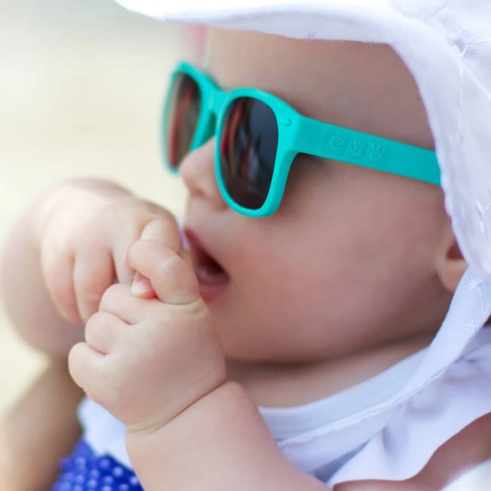 Polarized baby shades, Goonies mint, Baby girl wearing shades