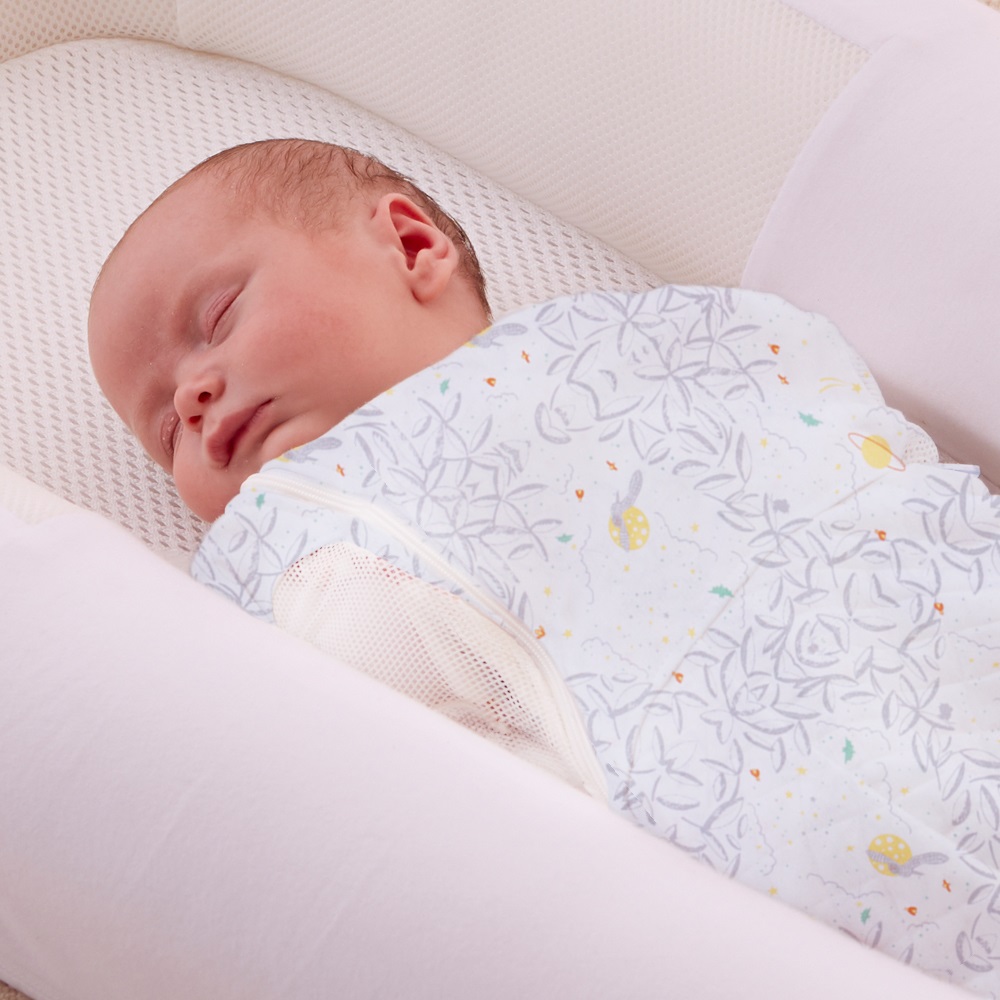 Swaddle to Sleep Bag - All Seasons 2.5 - Stargazer White