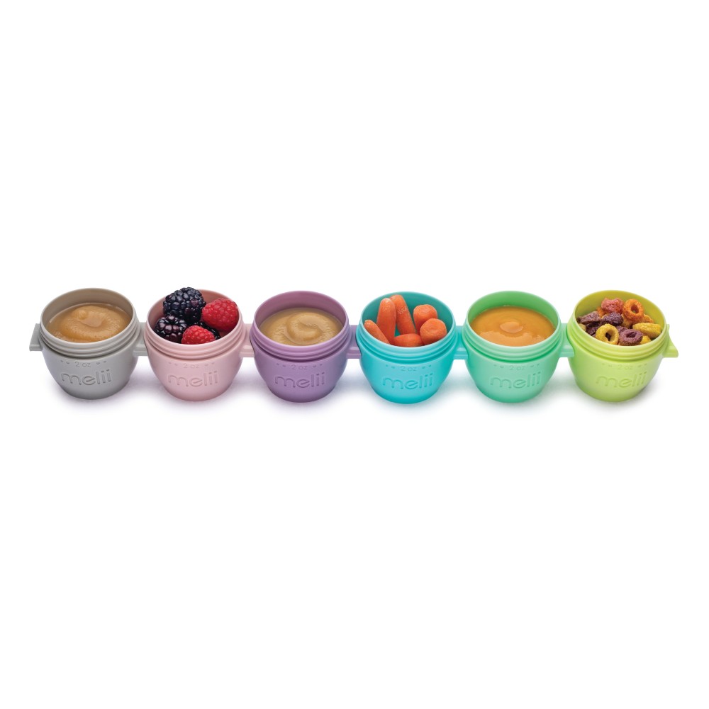 Melii Snap & Go Pods 6 Pack - 2 oz - Multicolour