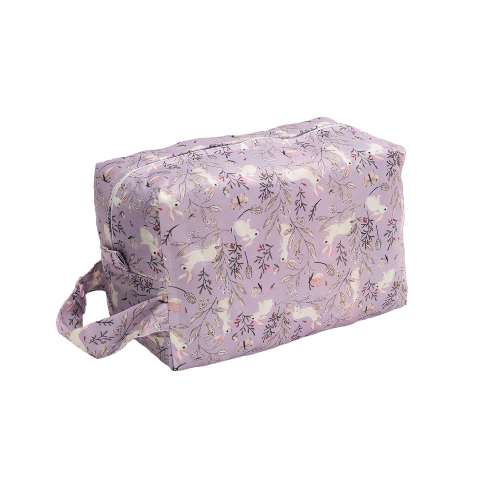 Nestling Nappy Pod - Lilac Bunnies