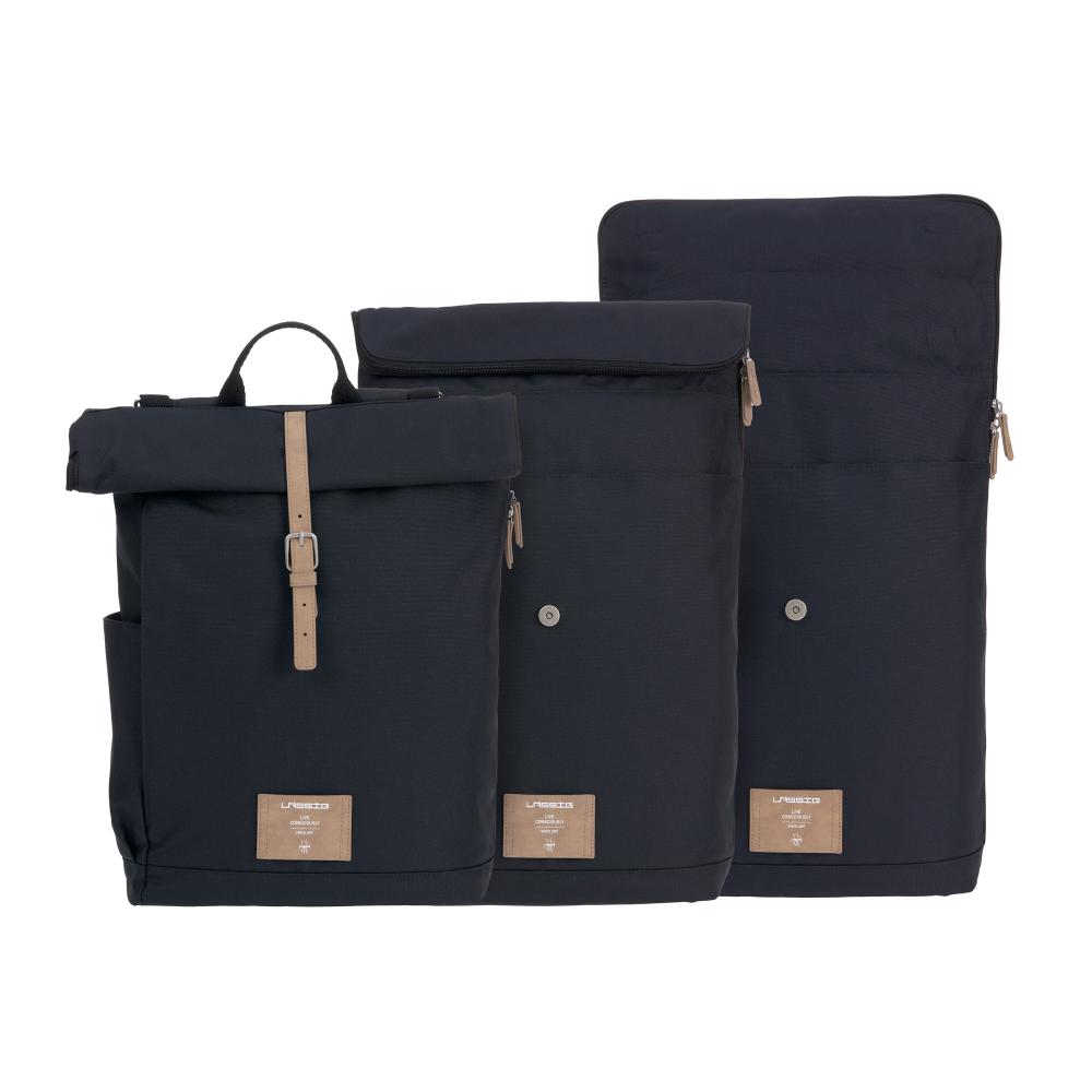 Lassig - Rolltop Backpack - Night Blue