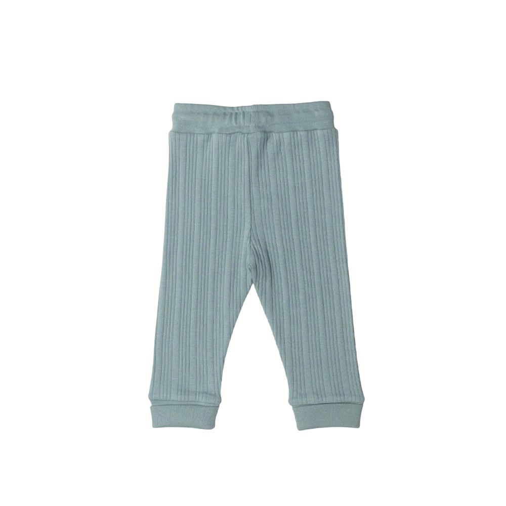 Woolbabe Organic Cotton/Merino Relaxed Pants - Tide Marl