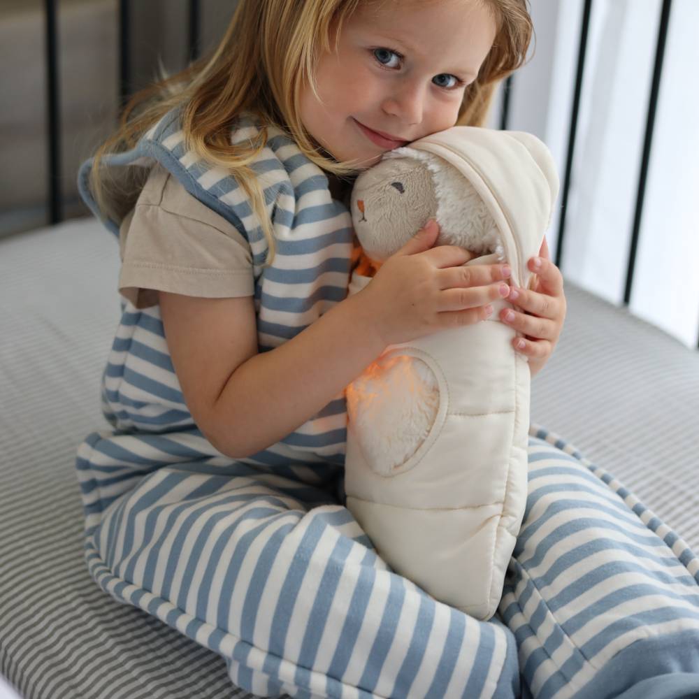 Woolbabe Duvet Merino/Organic Cotton Sleeping Suit - Glacier