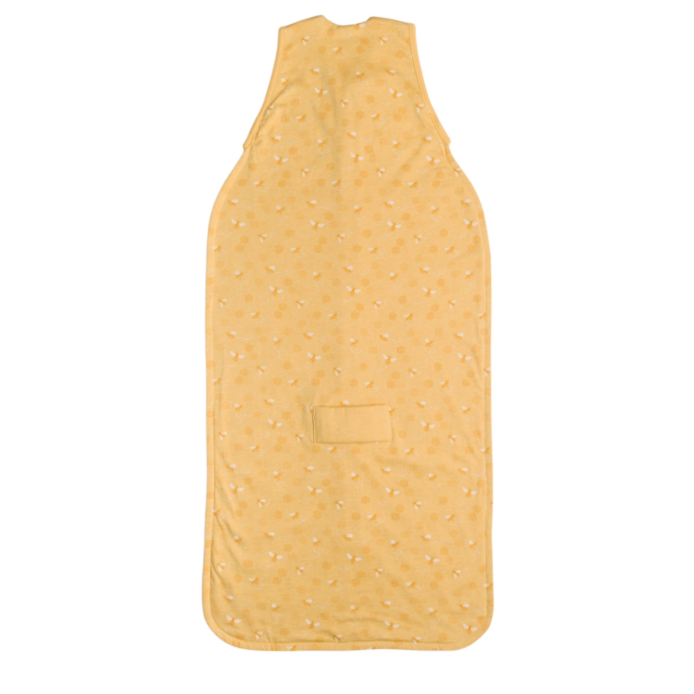 Woolbabe 3 Seasons Front Zip Merino/Organic Cotton Sleeping Bag - Buttercup Bees