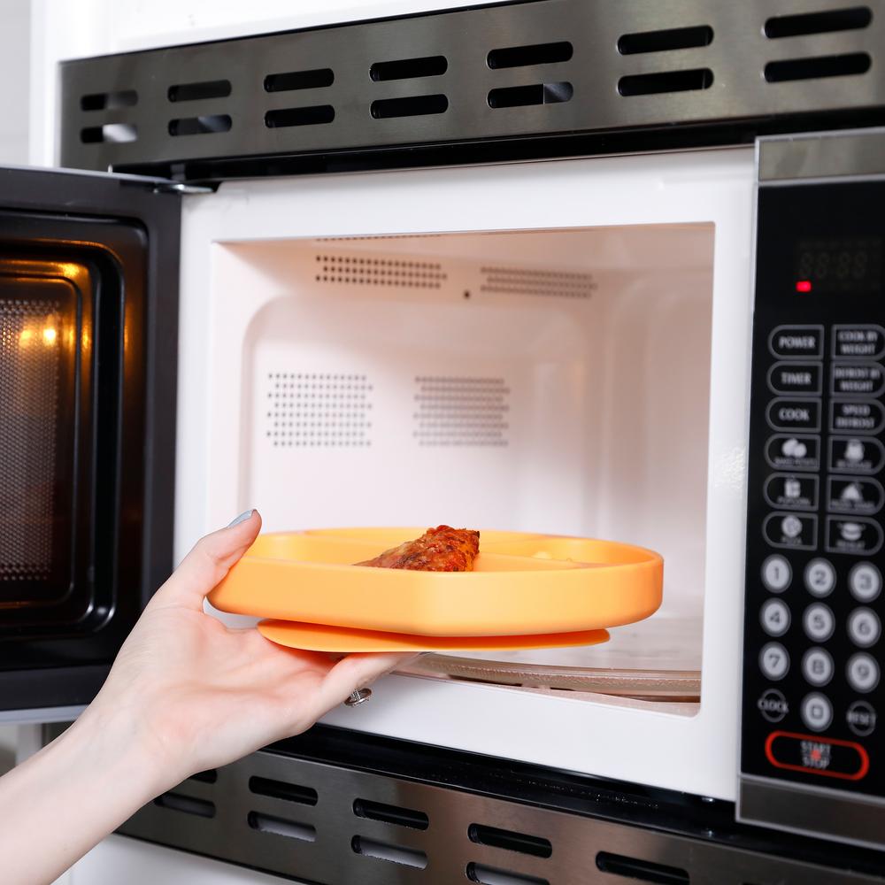 Silicone Grip Dish - Tangerine
