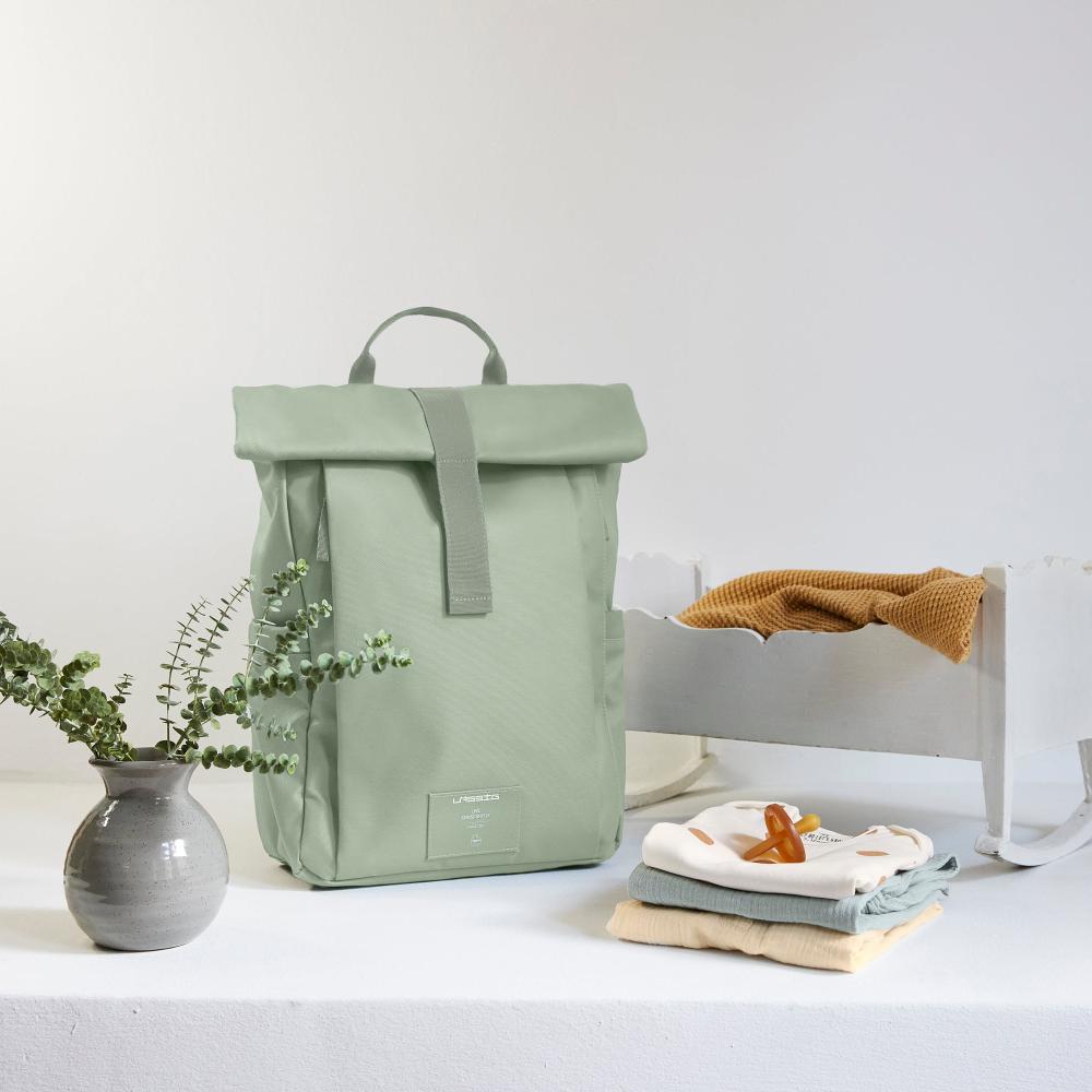 Lassig - Rolltop UP Backpack - Silver Green