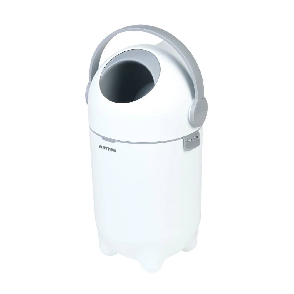Nattou DROPY Nappy Bin - White