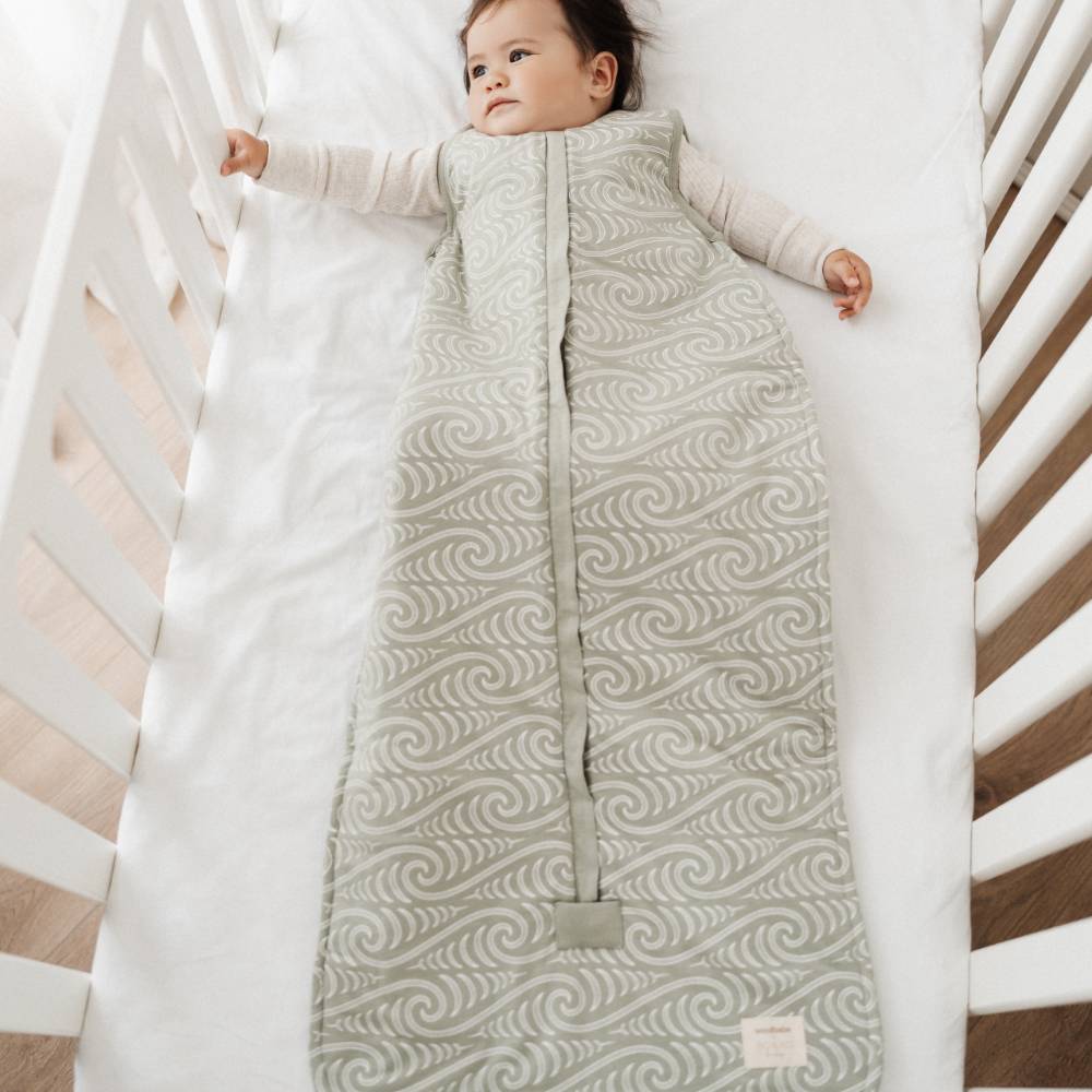 Woolbabe X BO & KO Collab Duvet Front Zip Sleeping Bag - Flax Ngaru