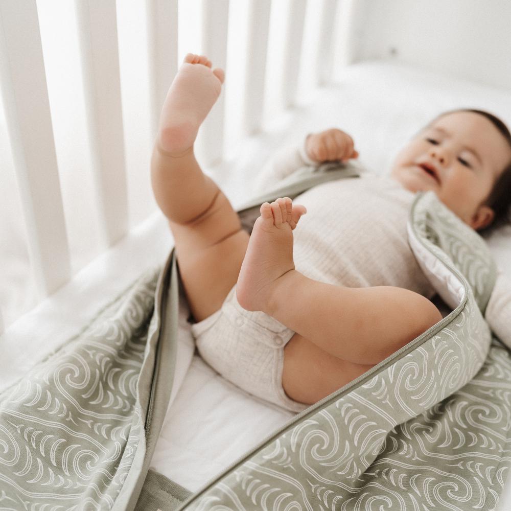 Woolbabe X BO & KO Collab Duvet Front Zip Sleeping Bag - Flax Ngaru