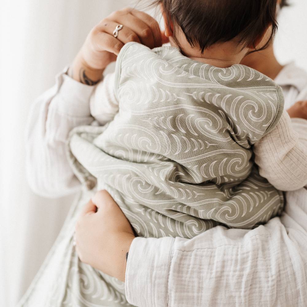 Woolbabe X BO & KO Collab Duvet Front Zip Sleeping Bag - Flax Ngaru