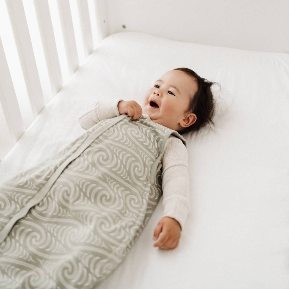 Woolbabe X BO & KO Collab Duvet Front Zip Sleeping Bag - Flax Ngaru