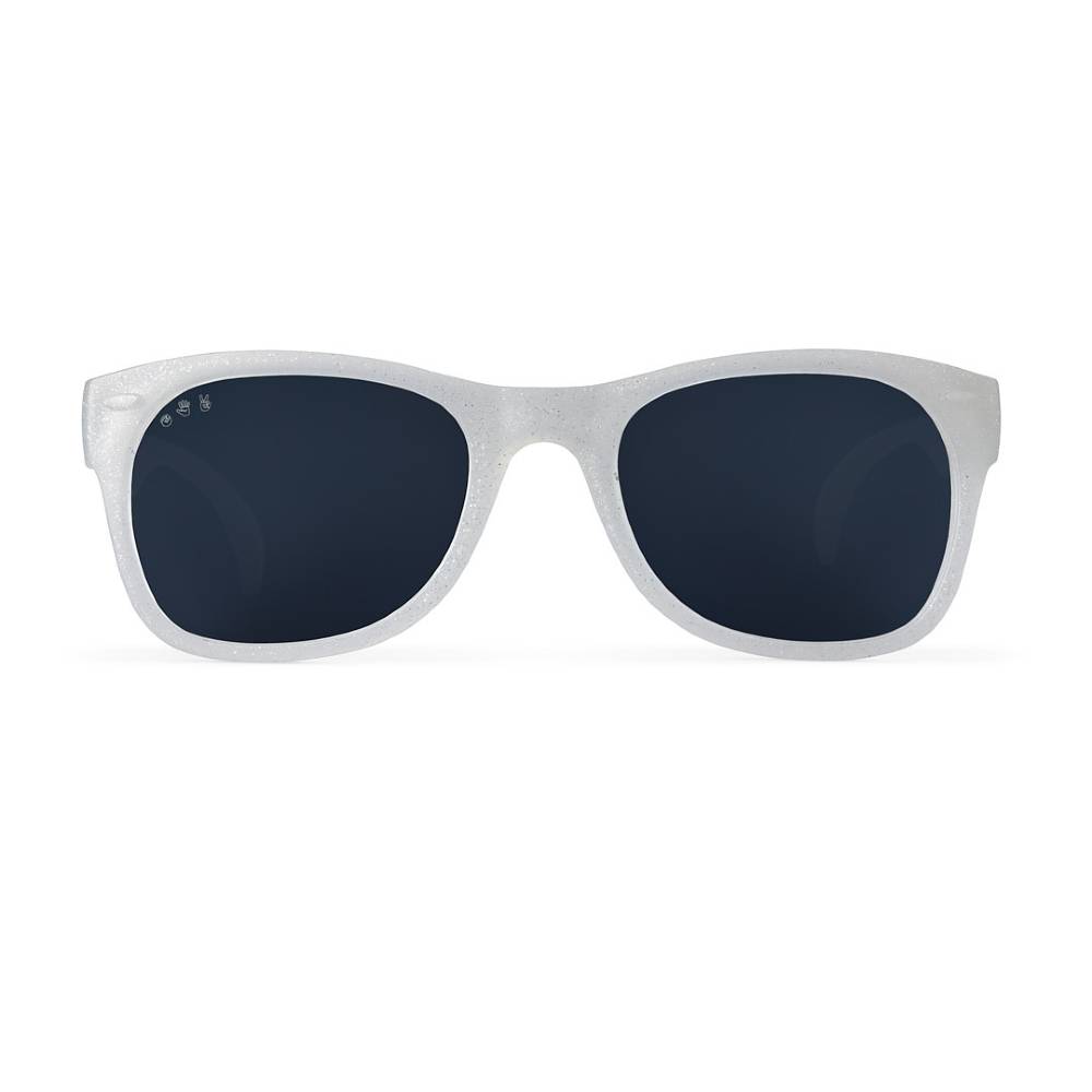 Polarized baby shades, Starlite glitter white, white background