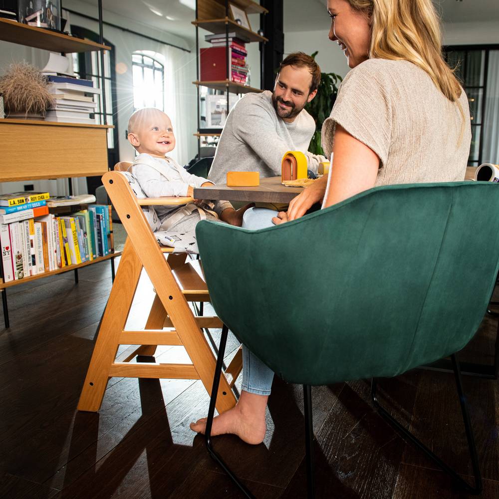Hauck Alpha+ Wooden Highchair - Natural