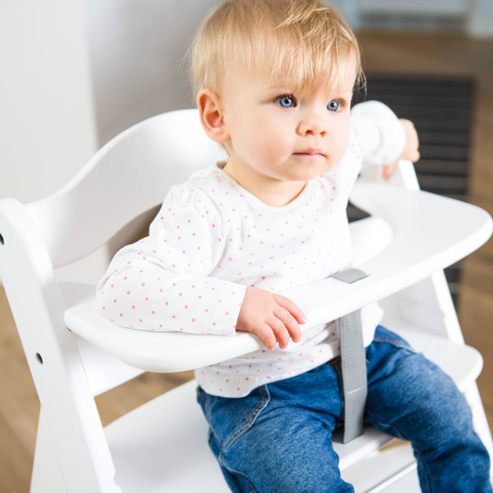 Hauck Alpha+ Wooden Highchair - White
