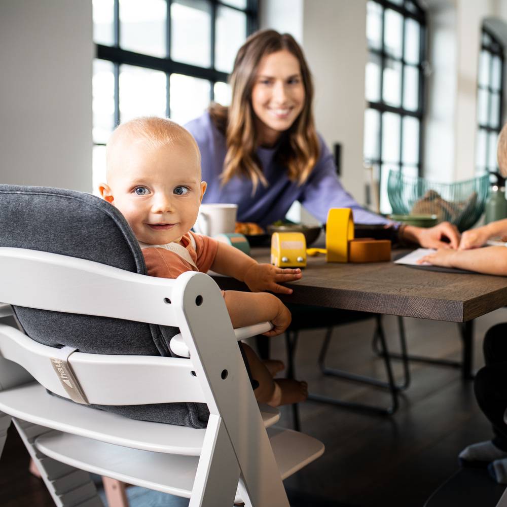 Hauck Alpha Cosy Select Highchair Insert - Jersey Charcoal