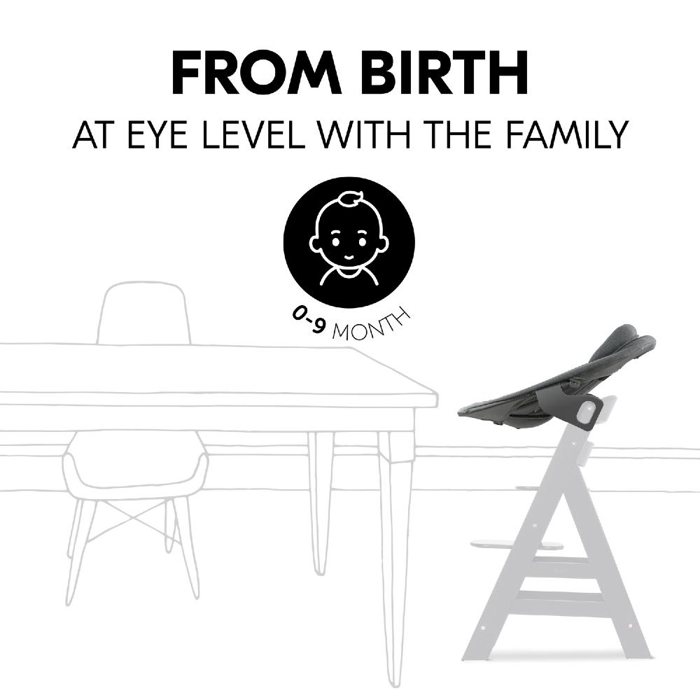 Hauck Highchair 2-in-1 Alpha Bouncer Premium - Dark Grey