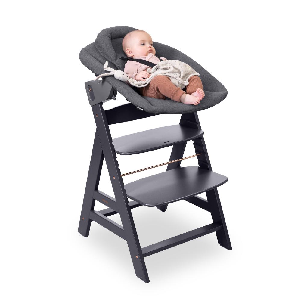 Hauck Highchair 2-in-1 Alpha Bouncer Premium - Dark Grey