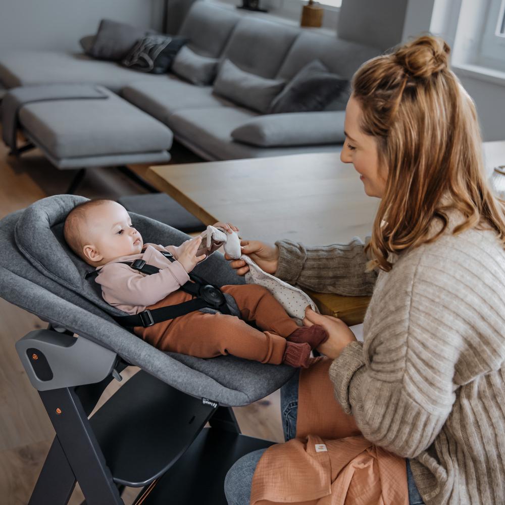 Hauck Highchair 2-in-1 Alpha Bouncer Premium - Dark Grey
