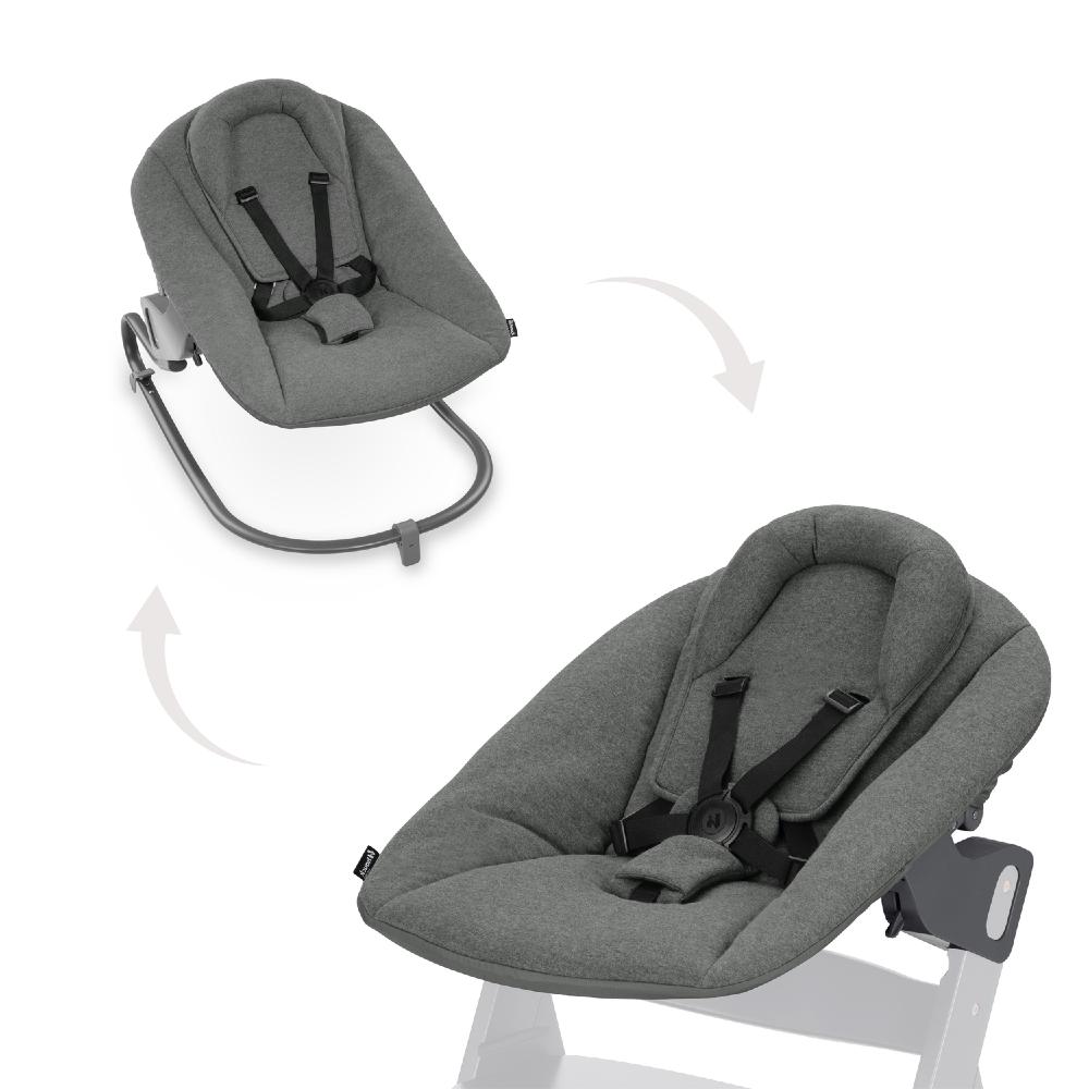Hauck Highchair 2-in-1 Alpha Bouncer Premium - Dark Grey