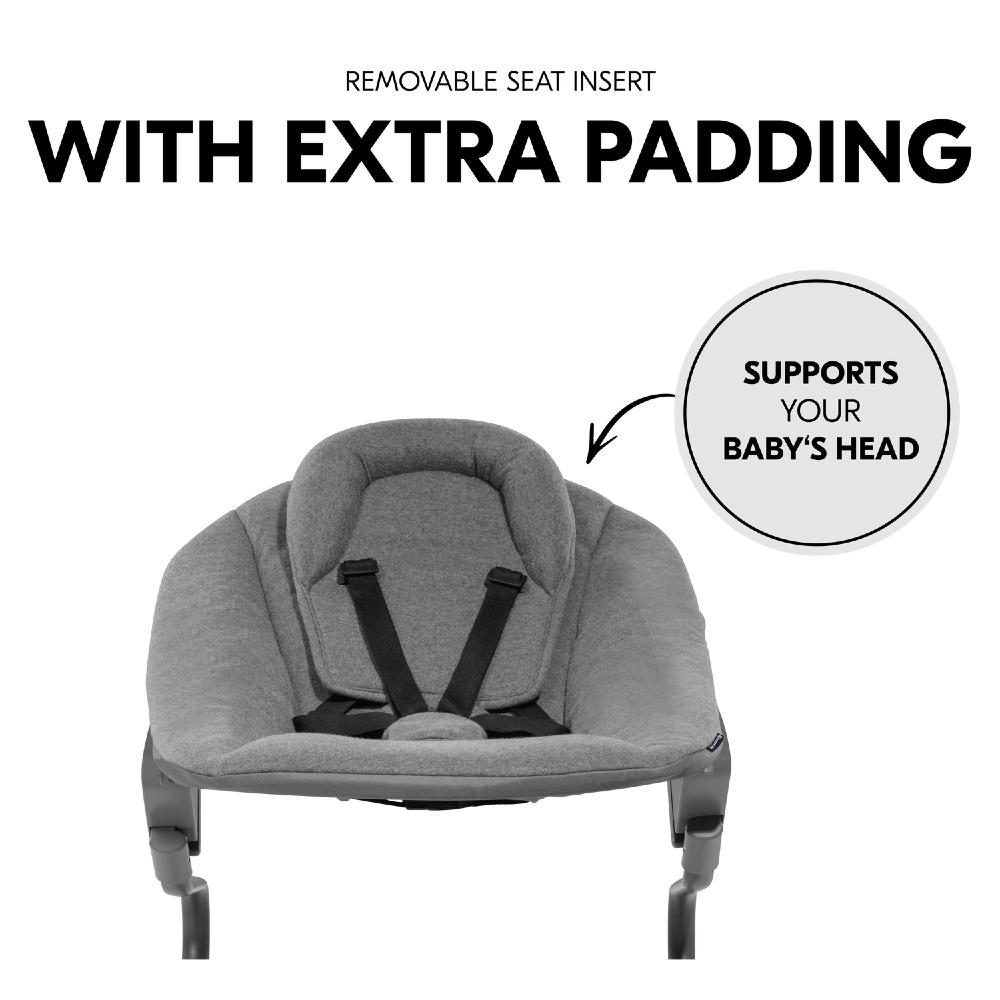 Hauck Highchair 2-in-1 Alpha Bouncer Premium - Dark Grey