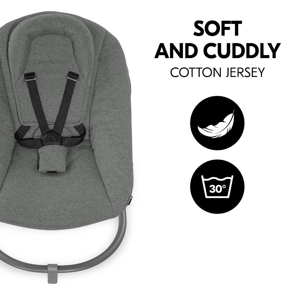Hauck Highchair 2-in-1 Alpha Bouncer Premium - Dark Grey