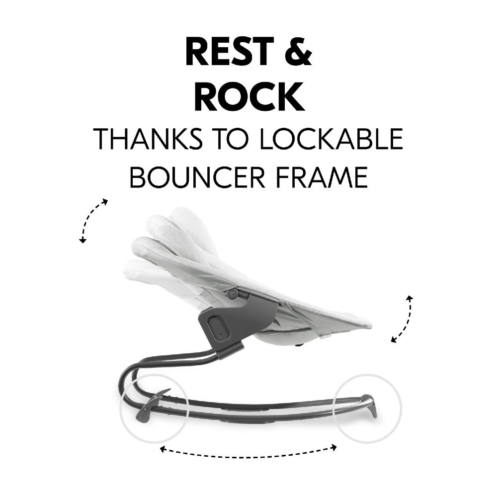 Hauck Highchair 2-in-1 Alpha Bouncer Premium - Light Grey
