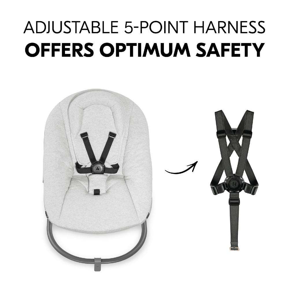 Hauck Highchair 2-in-1 Alpha Bouncer Premium - Light Grey