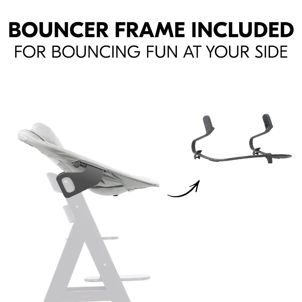 Hauck Highchair 2-in-1 Alpha Bouncer Premium - Light Grey