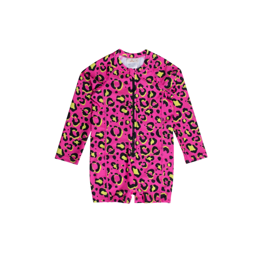 Neon by Nestling Extra Shortie Swimmers - Big Kids - Pink Leopard