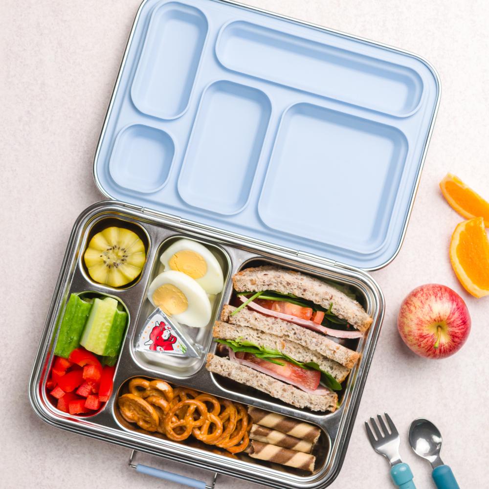 Nestling Stainless Steel Bento Box - Dusty Blue