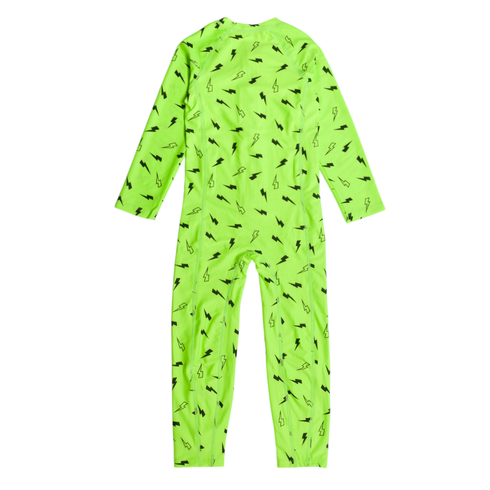 Neon by Nestling Full Swimmers - Big Kids - Green Bolts