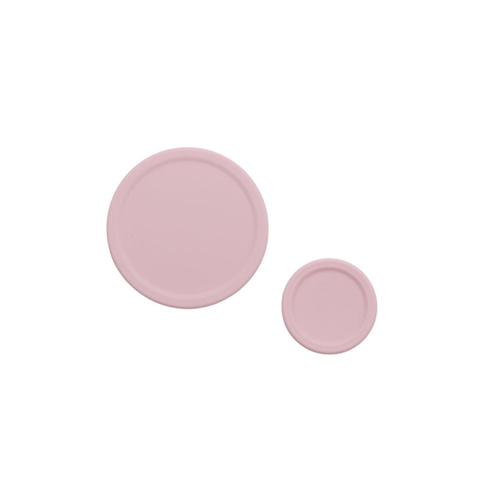 Nestling Stainless Steel Lunchbox Dipper Lids - Dusty Pink