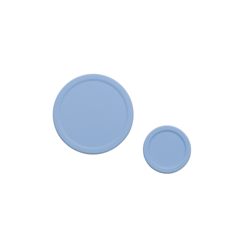 Nestling Stainless Steel Lunchbox Dipper Lids - Dusty Blue