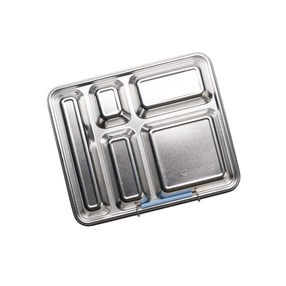 Nestling Stainless Steel Jumbo Bento Box - Dusty Blue