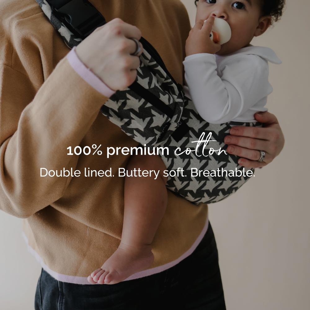 Boba Buddy - Grey Houndstooth