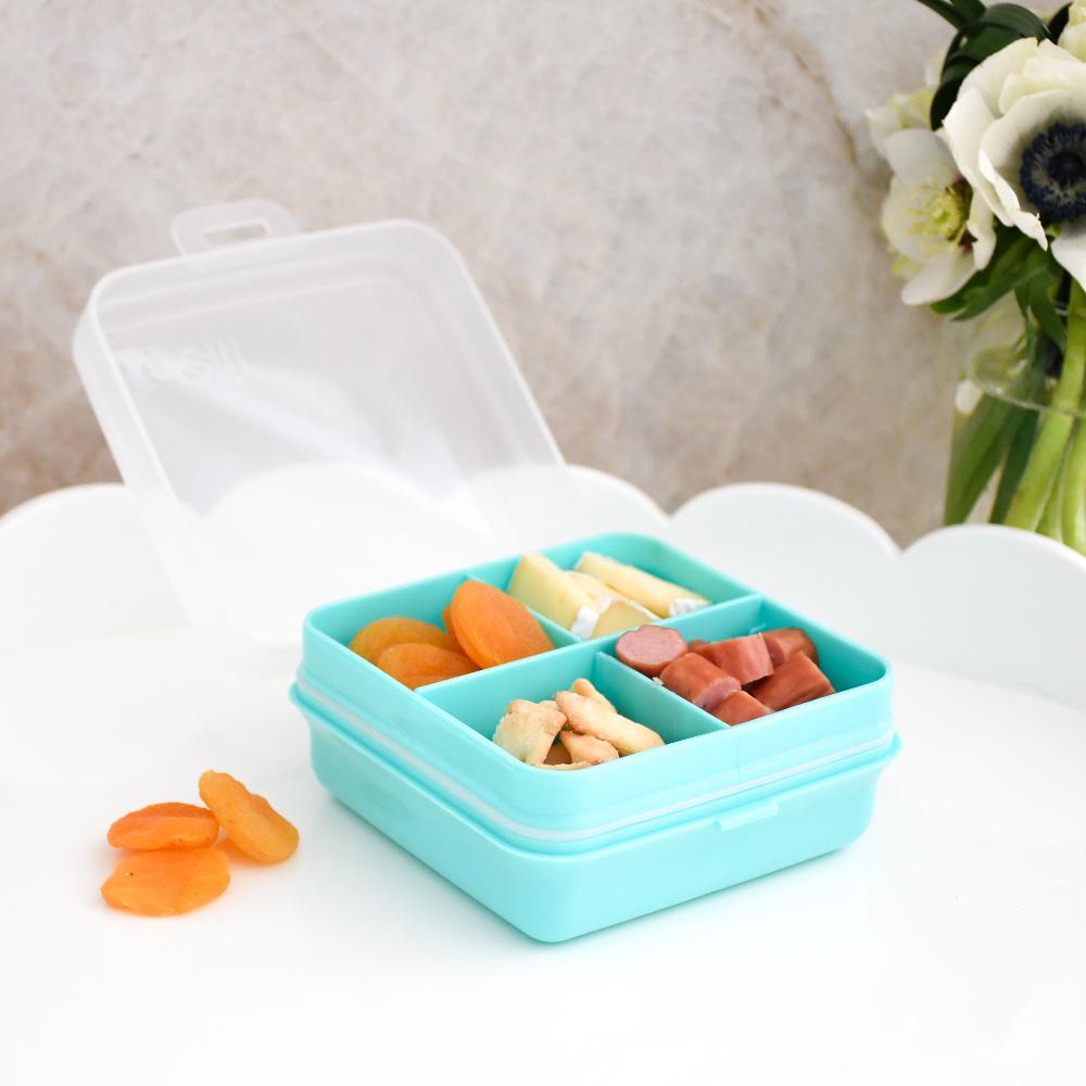 Melii Snackle Box 4 Compartment Petite - Blue