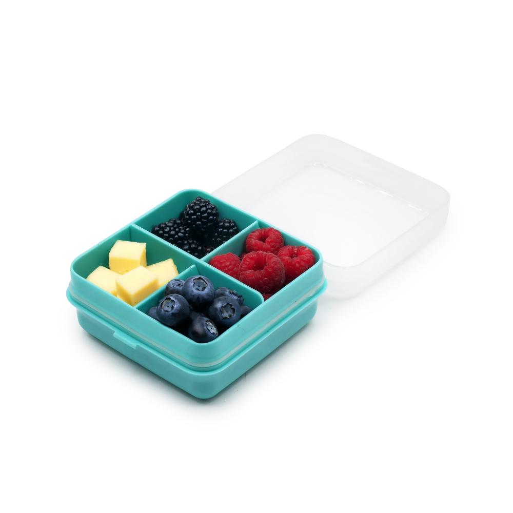 Melii Snackle Box 4 Compartment Petite - Blue