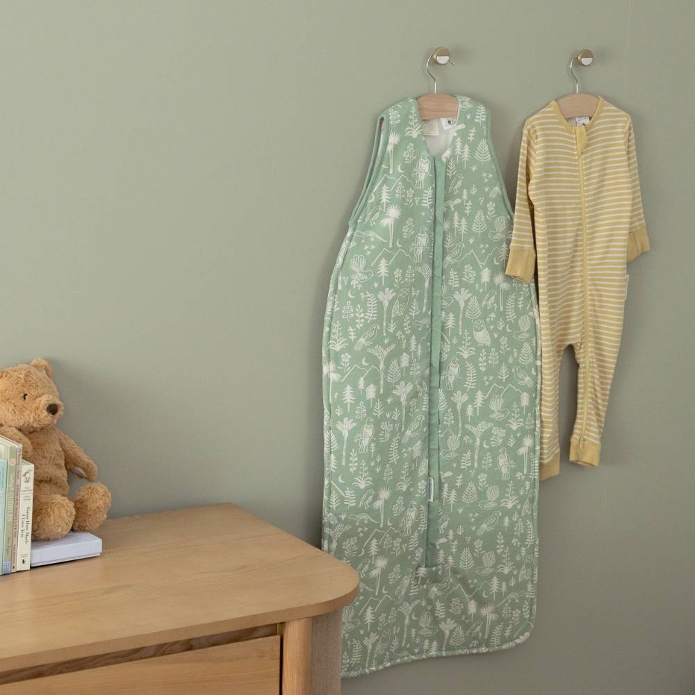 Woolbabe Duvet Front Zip Sleeping Bag - Limited Edition - Moss Wilderness