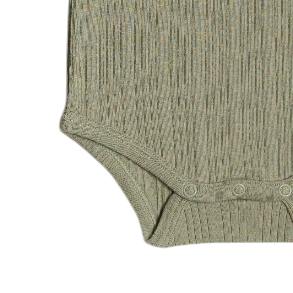 Woolbabe Organic Cotton/Merino Singletsuit - Flax Marl