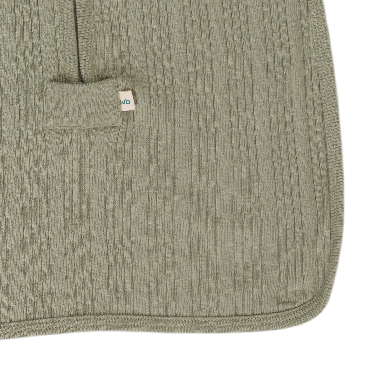 Woolbabe Organic Cotton/Merino Fitted Zip Swaddle - Flax Marl