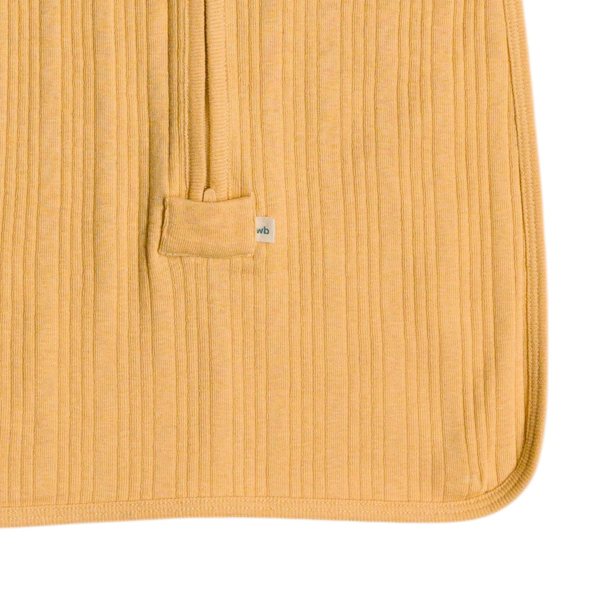 Woolbabe Organic Cotton/Merino Fitted Zip Swaddle - Buttercup Marl