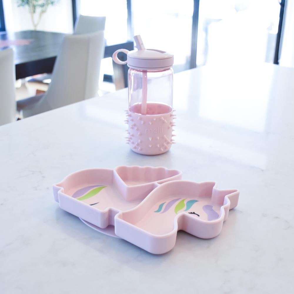 Melii Silicone Divided Suction Plate - Unicorn