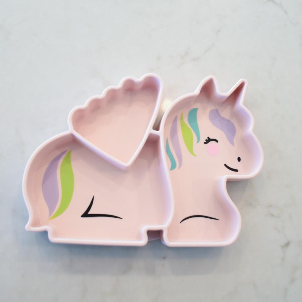 Melii Silicone Divided Suction Plate - Unicorn
