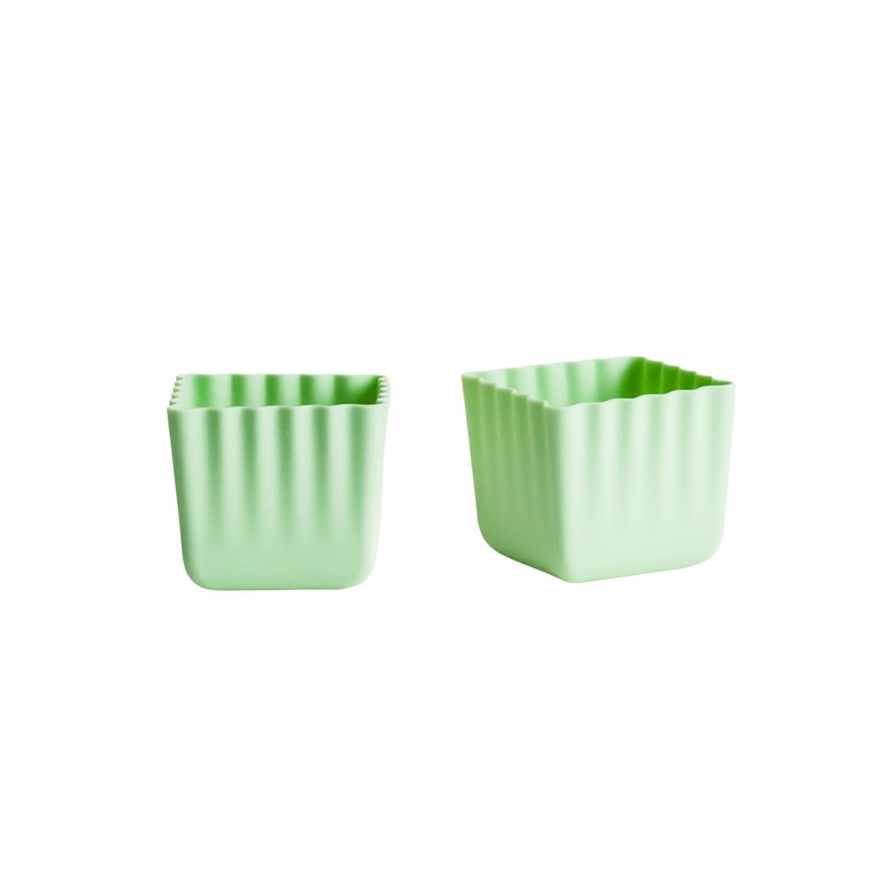 Nestling Silicone Bento Cups 2pk - Sage
