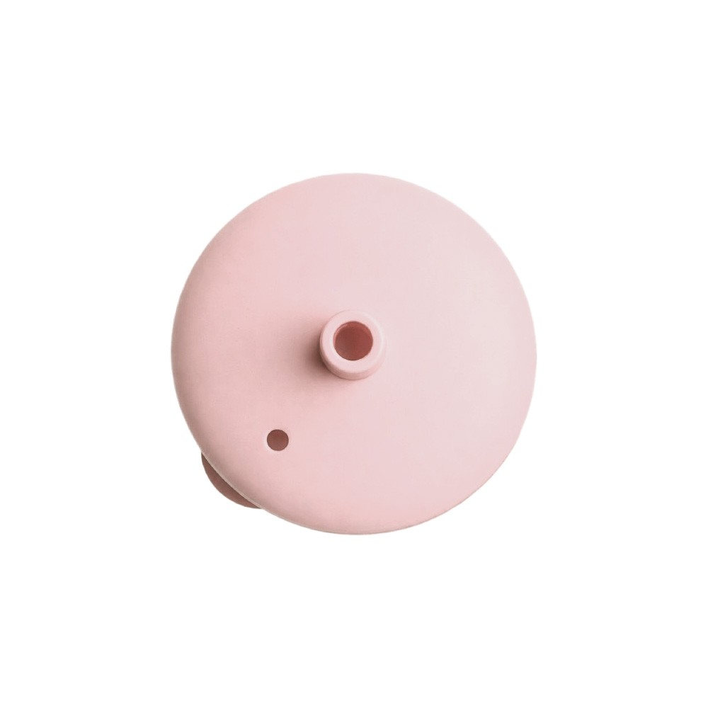 Nestling Silicone Straw Lid - Dusty Pink